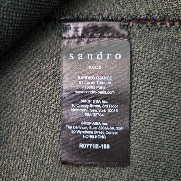 Sandro Paris Green A-Line Sleeveless Dress FR2/US6 - Picture 7 of 10